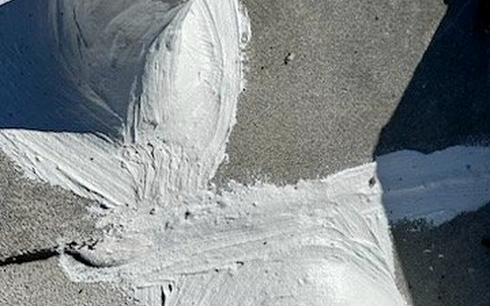 Documented opening in a low-slope roof where active water entry was traced