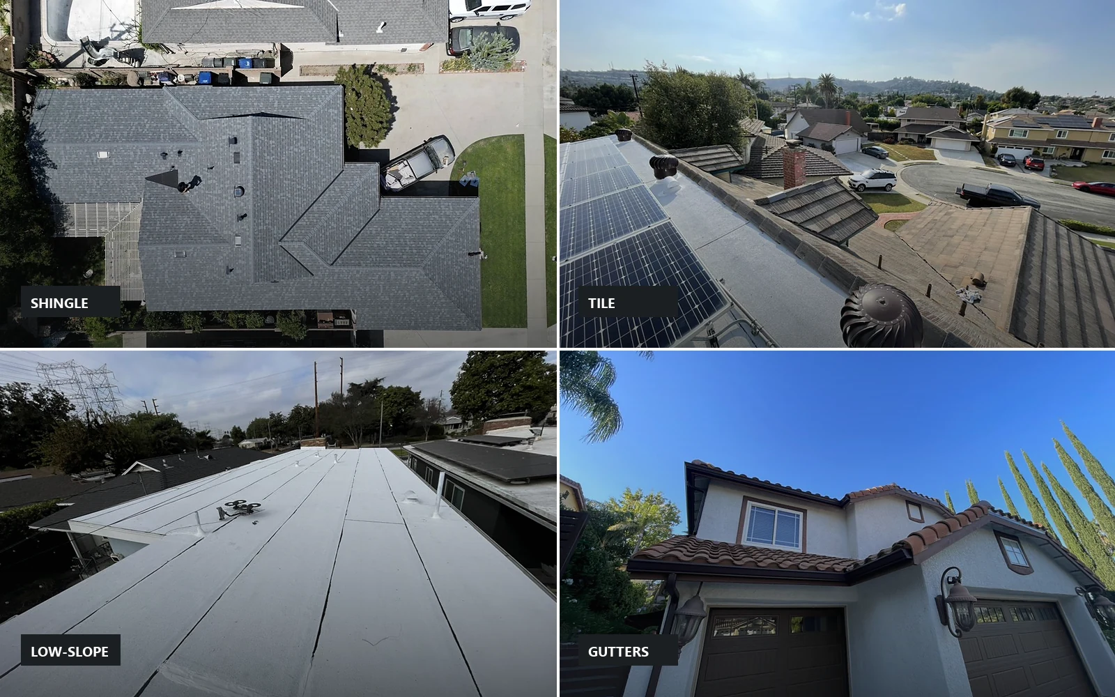 Documented Sky Shield Roofing shingle, tile, low-slope and gutter projects