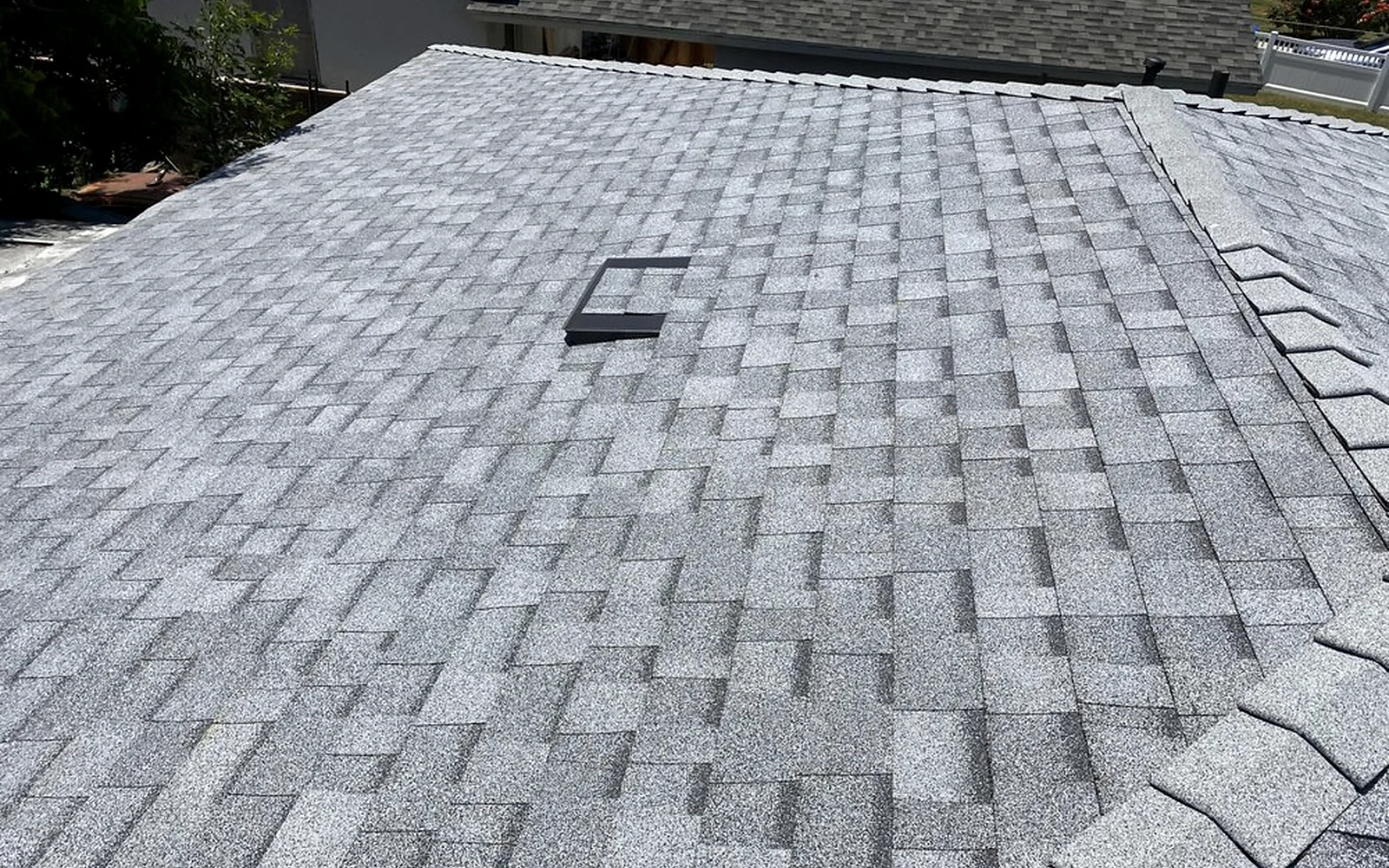 O'Hagin ventilation detail installed in a completed cool shingle roof